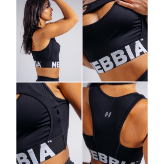 NEBBIA - High support športová podprsenka PRIMAL 864 (BLACK)