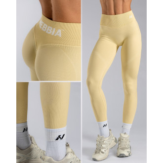 NEBBIA - Tvarujúce push-up legíny s vysokým pásom ICE CREAM 888 (yellow)