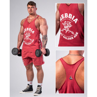 NEBBIA - Pánske fitness tielko 791 (red)