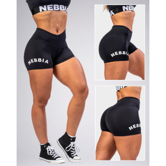 NEBBIA - Šortky s vysokým pásom GYM HERO 582 (black)