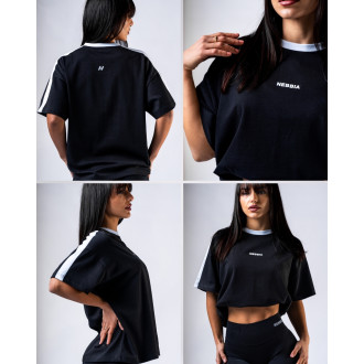 NEBBIA - Dámske relaxed fit tričko POWER 894 (black)