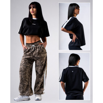 NEBBIA - Dámske relaxed fit tričko POWER 894 (black)