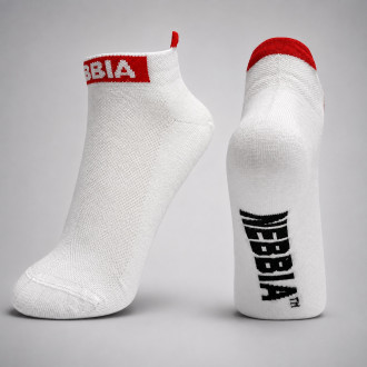 NEBBIA - Ponožky členkové unisex 102 (white)
