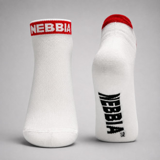 NEBBIA - Ponožky členkové unisex 102 (white)