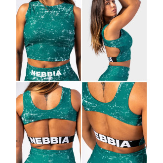 NEBBIA - Crop top tielko ROUGH GIRL 617 (green)