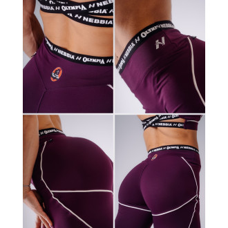 NEBBIA - Dámske legíny OLYMPIA 935 (bordo)