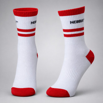 NEBBIA - Classic Crew ponožky OLYMPIA 139 (white)