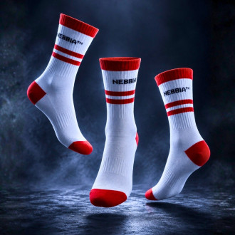 NEBBIA - Classic Crew ponožky OLYMPIA 139 (white)