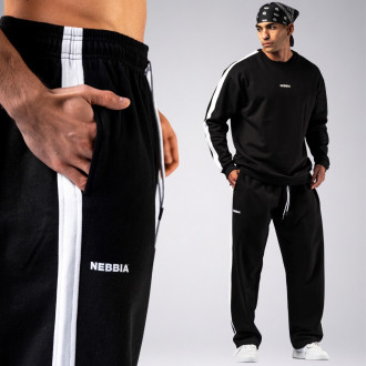 NEBBIA - Pánske tepláky POWER 904 (black)