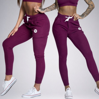 Gym Glamour - Športové tepláky dámske (blueberry) GG116