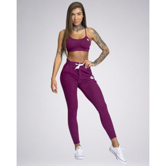 Gym Glamour - Športové tepláky dámske (blueberry) GG116