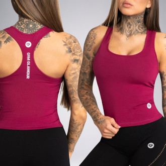 Gym Glamour - Dámske tielko BEET RED (SS21-GGTTBR)