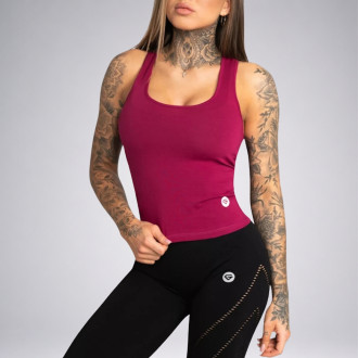 Gym Glamour - Dámske tielko BEET RED (SS21-GGTTBR)