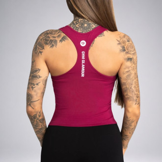 Gym Glamour - Dámske tielko BEET RED (SS21-GGTTBR)