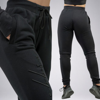 NEBBIA - Dámske voľné tepláky 846 (black)