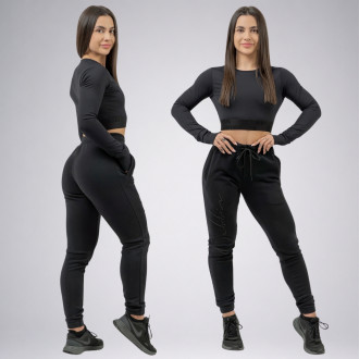 NEBBIA - Dámske voľné tepláky 846 (black)