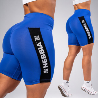 NEBBIA - Cyklistické šortky s vysokým pásom ICONIC 238 (blue)