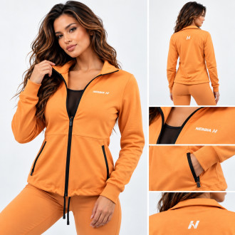 NEBBIA - Mikina na zips s odleskom SLEEK 481 (orange)