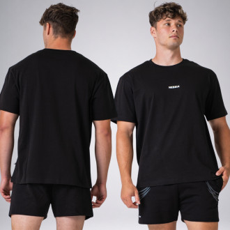 NEBBIA - Unisex oversized tričko GYM ESSENTIALS 382 (black)