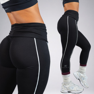 NEBBIA - Half-seamless legíny BLOCK 97 (886) (black)