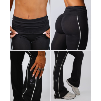 NEBBIA - Zvonové flared legíny BLOCK 97 (887) (black)
