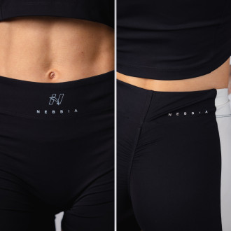 NEBBIA - Dámske šortky High-waist BLOCK 97 (908) (black)