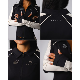 NEBBIA - Dámska mikina na zips BLOCK 97 (909) (black)