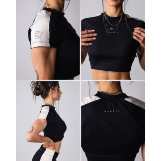 NEBBIA - Crop Top BLOCK 97 (913) (black)