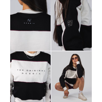 NEBBIA - Dámska mikina BLOCK 97 (918) (black)