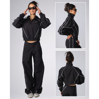 NEBBIA - Dámska šušťáková parachute bunda BLOCK 97 (919) (black)
