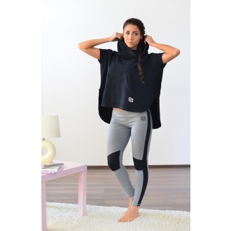 NDN – Elastické fitness tepláky EVI X124 (sivá)