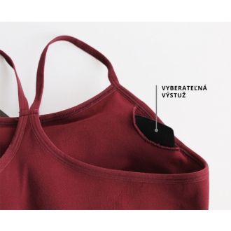 SMILODOX - Športová podprsenka s výstužou 28099 (bordo)