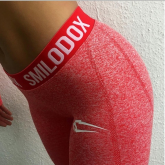SMILODOX - Legíny na cvičenie SMX1051 (červená)