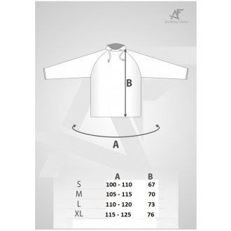Aesthetic Fitness - Mikina na cvičenie 1035 (čierna)