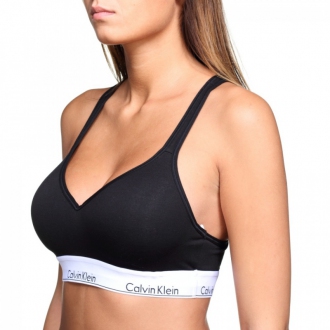 Calvin Klein - Športová podprsenka vystužená (čierna) QF1654E-001