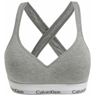 Calvin Klein - Športová podprsenka vystužená (sivá) QF1654E-020