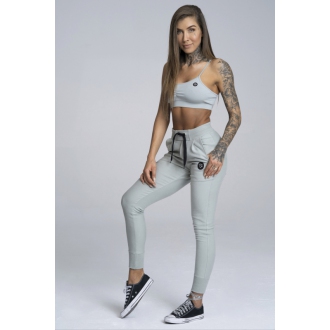 Gym Glamour - Športové tepláky dámske (grey) GG117