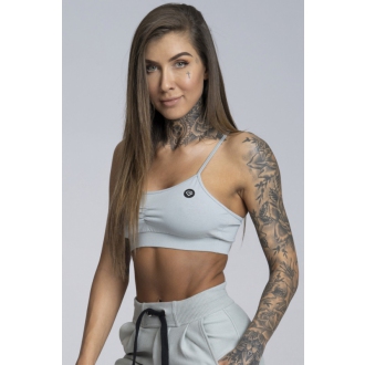 Gym Glamour - Športová podprsenka bez výstuže (grey) GG124