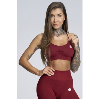 Gym Glamour - Športová podprsenka bez výstuže (bordo) GG122