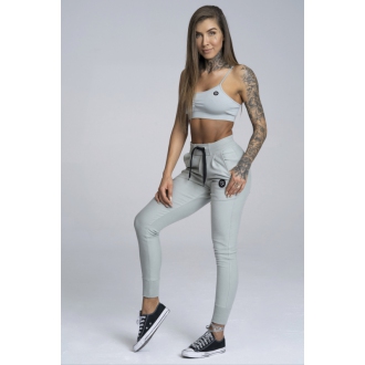 Gym Glamour - Športová podprsenka bez výstuže (grey) GG124