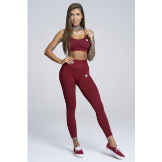 Gym Glamour - Športová podprsenka bez výstuže (bordo) GG122