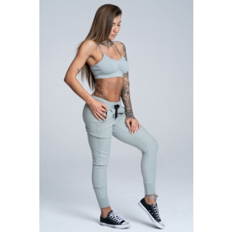 Gym Glamour - Športová podprsenka bez výstuže (grey) GG124