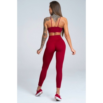 Gym Glamour - Športová podprsenka bez výstuže (bordo) GG122