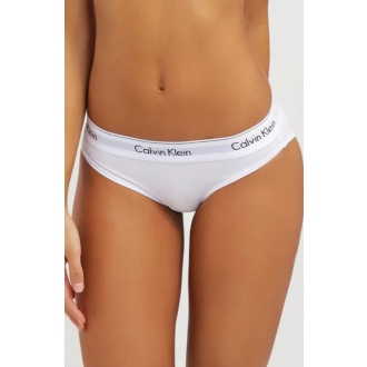 Calvin Klein - Bavlnené nohavičky klasické (biela) F3787E-100