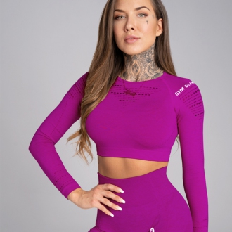 Gym Glamour - Crop top s dlhým rukávom Flash SS19-GG1201