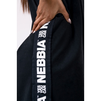 NEBBIA - Oversized šaty PLAYFUL RESTDAY 522 (black)
