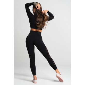 Gym Glamour - Bezšvové legíny NERO BLACK (SS20-GG2200)