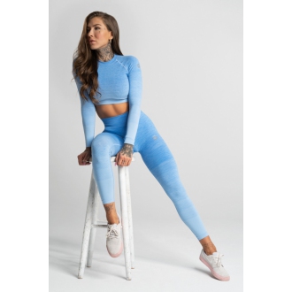 Gym Glamour - Bezšvové legíny BLUE OMBRE (SS20-GG2260)