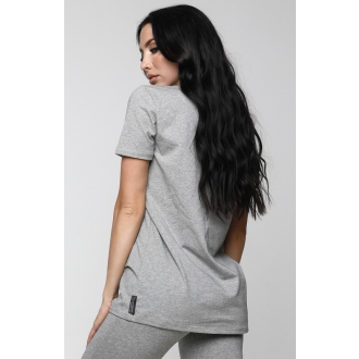 NDN - Výpredaj dámske bavlnené tričko AYLIN (sivá)