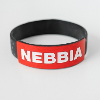 NEBBIA - Pánsky náramok Red LABEL (čierna)